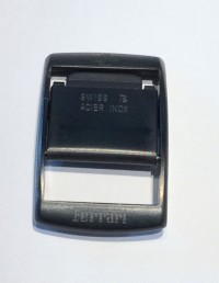 Fibbia Ferrari '80 per cinturino in silicone mm14 pv/ nero originale