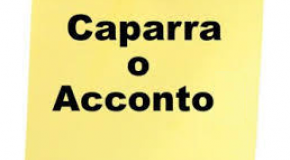 Caparra o Acconto