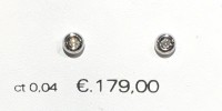 punto luce diamante in oro bianco a cipollina 0,04