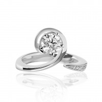 Forever Unique Anello in oro bianco con diamanti