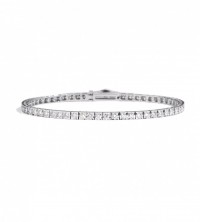 Recarlo Bracciale Tennis in oro bianco con diamanti n17 Fcube