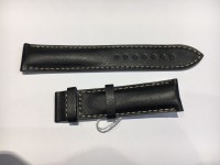 Cinturino Tissot cuoio nero impuntura bianca T610025414