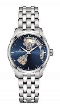 HAMILTON JAZZMASTER OPEN HEART LADY AUTO H32215141 BLU 36MM