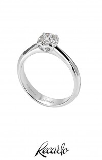 RECARLO Solitario Anniversary con diamante ct 0,44 rif 858045 colore eccezionale D