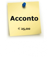 acconto 25,00