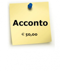 Acconto 50,00