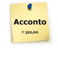 Acconto 350,00