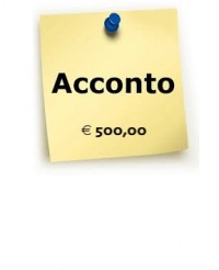 Acconto 500,00