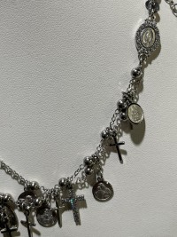 Mediterraneo Girocollo icone in argento rosario MI21AC 14 ciondoli pendenti