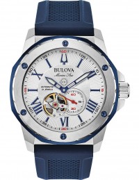 Bulova Marine Star 98A225 Automatico caucciu' silver