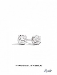 Recarlo Anniversary , orecchini punto luce 1 Ct