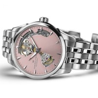 Hamilton Jazzmaster open heart lady auto rosa H32215170