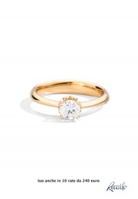 RECARLO SOLITARIO ANNIVERSARY SUNGOLD colore eccezionale D