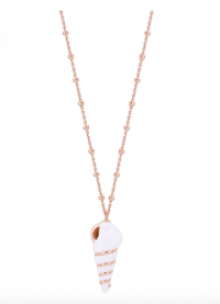 Rosato Collana lunga con ciondolo conchiglia