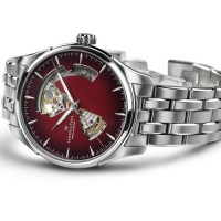 Hamilton JAZZMASTER OPEN HEART AUTO H32675170 granata degrade'