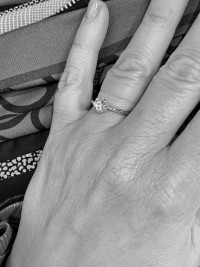 Anello Solitario ct 0.85 colore eccezionale D