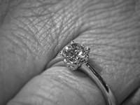 Anello Solitario ct 0.85 colore eccezionale D