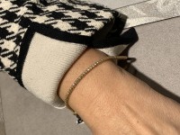 Recarlo bracciale tennis in oro giallo e diamanti colore eccezionale D