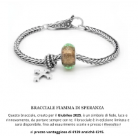Trollbeads Braccale Fiamma di Speranza Start Special Price 18 cm