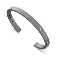 Zancan Bracciale rigido in titanio, oro 18kt. etb130