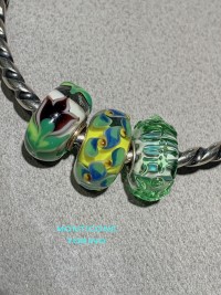 Trollbeads Set Unici Tulipano nero