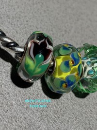 Trollbeads Set Unici Tulipano nero