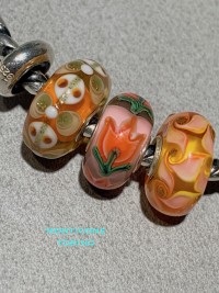 Trollbeads Set Tulipano Arancio