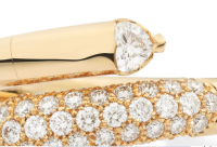 Recarlo Anello contrari� flessibile , pav� e diamante taglio cuore