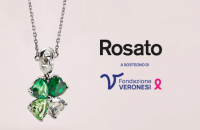 Girocollo in argento con quadrifoglio e CHARM QUADRIFOGLIO X FONDAZIONE VERONESI Girocollo in argento con quadrifoglio e CHARM QUADRIFOGLIO X FONDAZIONE VERONESI